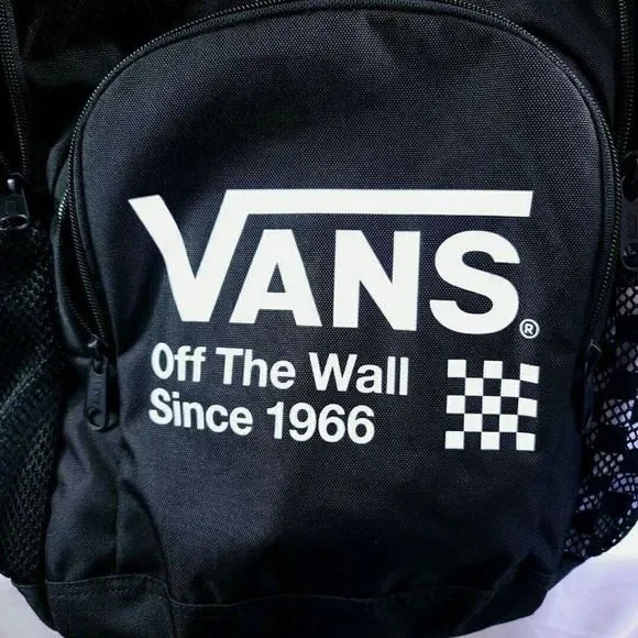 Vans Alumni Pack 3 Black/White Check board Unisex Backpack - Picture 6 of 10